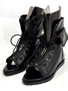 Alexander Wang Black Leather frejya Ankle Boots